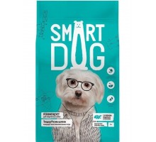 Smart Dog для взрослых собак, три вида мяса с ягнёнком, лососем, индейкой