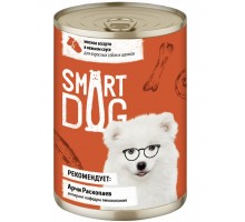 Smart Dog консервы для взрослых собак и щенков мясное ассорти в нежном соусе