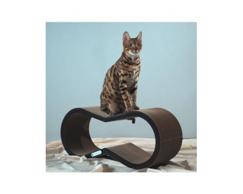 Когтеточка-лежанка из картона Tommy Cat ОверХэд, черная