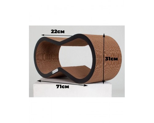 Когтеточка-лежанка из картона Tommy Cat ОверХэд, черная