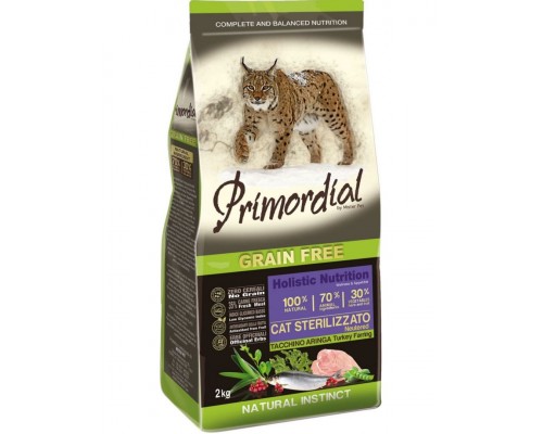 Беззерновой корм для стерилизованных кошек с индейкой и сельдью