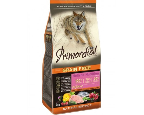 Беззерновой корм для щенков с курицей и рыбой