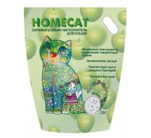 Силикагелевый наполнитель HOMECAT Яблоко