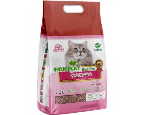 Комкующийся наполнитель HOMECAT Eco Line Сакура