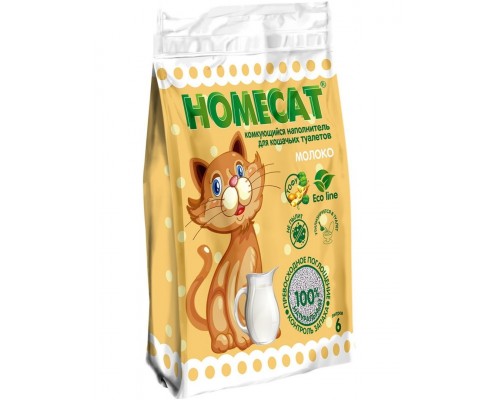 Комкующийся наполнитель HOMECAT Eco Line Персик