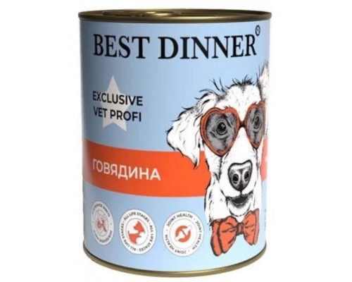 Exclusive Vet Profi Mobility для взрослых собак и щенков с профилактикой заболеваний опорно-двигательной системы, говядина