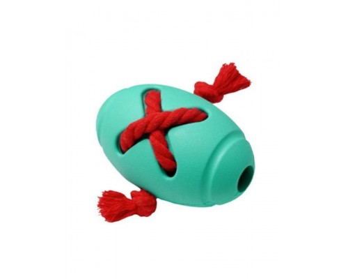 SILVER SERIES Мяч регби с канатом для собак