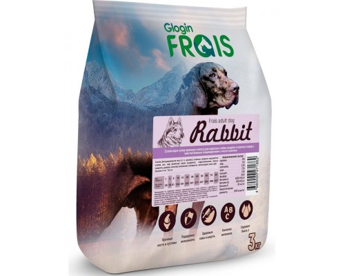 Frais Signature Adult Dog Rabbit с мясом кролика для взрослых собак средних и крупных пород
