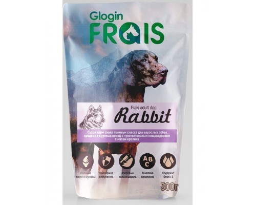 Frais Signature Adult Dog Rabbit с мясом кролика для взрослых собак средних и крупных пород
