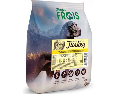 Frais Signature Adult Dog Mini Turkey с мясом индейки для взрослых собак мелких пород