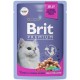 Brit Premium для стерилизованных кошек индейка с сыром в желе