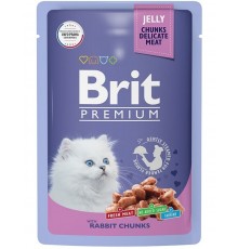 Brit Premium для котят кролик в желе