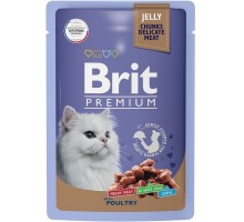 Brit Premium для кошек ассорти из птицы в желе