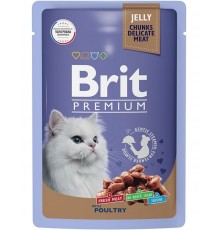 Brit Premium для кошек ассорти из птицы в желе