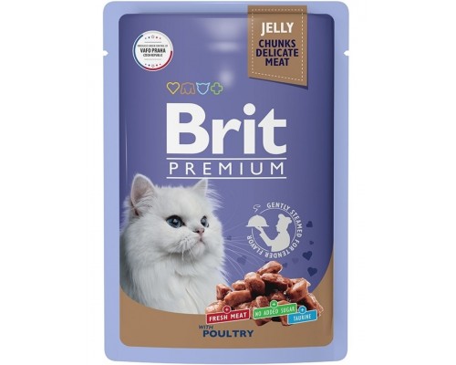 Brit Premium для кошек ассорти из птицы в желе