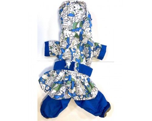 Комбинезон, утеплённый флисом с капюшоном