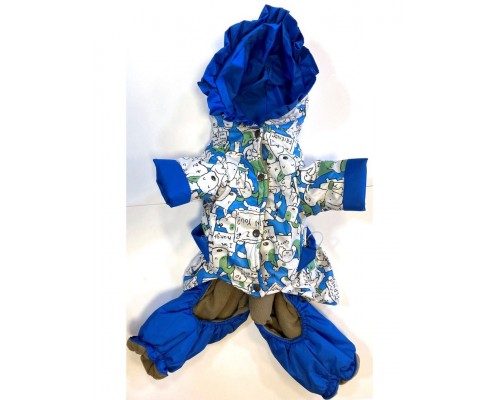 Комбинезон, утеплённый флисом с капюшоном