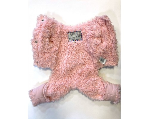 Дублёнка тёплая розовая