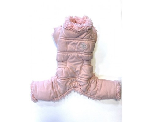 Дублёнка тёплая розовая