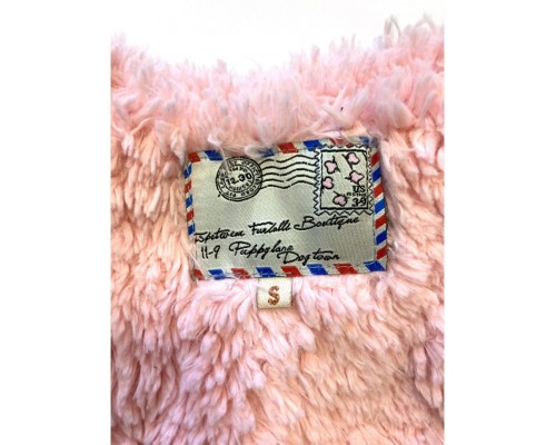 Дублёнка тёплая розовая