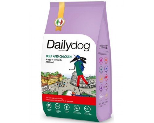 Dailydog Casual Line Puppy All Breed Chicken and Beef для щенков всех пород с курицей и говядиной