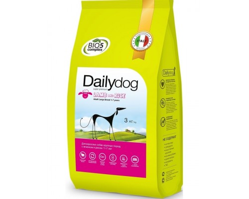 Dailydog Classic Line Adult Large Breed Lamb and Rice для собак крупных пород с ягненком и рисом
