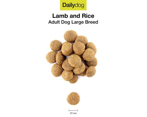 Dailydog Classic Line Adult Large Breed Lamb and Rice для собак крупных пород с ягненком и рисом