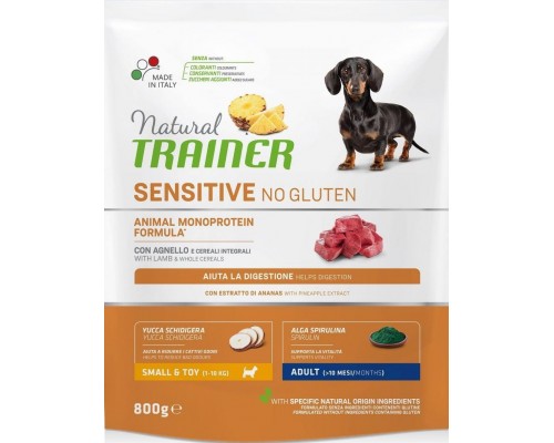 Sensitive No Gluten Adult Mini Lamb для взрослых собак мелких пород с ягненком