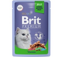 Brit Premium для кошек цыпленок в желе