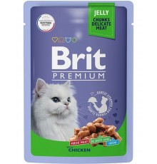 Brit Premium для кошек цыпленок в желе