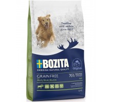 Bozita Grain Free Elk беззерновой корм для взрослых собак с нормальным уровнем активности с лосем