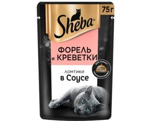 Ломтики в соусе с форелью и креветками