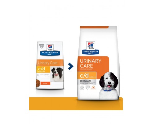 PRESCRIPTION DIET Canine Urinary Care c/d для собак профилактика МКБ струвиты, курица