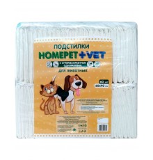 Пеленки HOMEPET VET для животных, впитывающие гелевые 60шт в упаковке