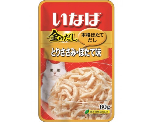 Влажный корм для кошек Inaba Kinnodashi Куриное филе со вкусом морского гребешка