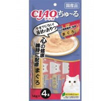 Лакомство для кошек Inaba Ciao Churu Пюре для профилактики заболеваний сердца, тунец магуро