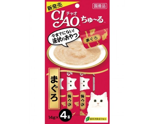 Лакомство для кошек Inaba Ciao Churu Тунец магуро, пюре