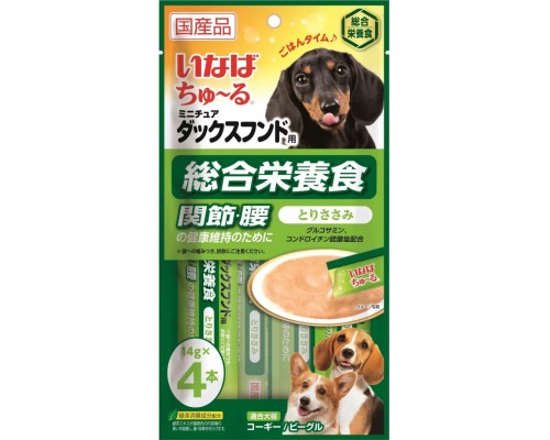 Лакомство для собак мелких и средних пород Inaba Churu Для здоровья суставов и позвоночника, пюре