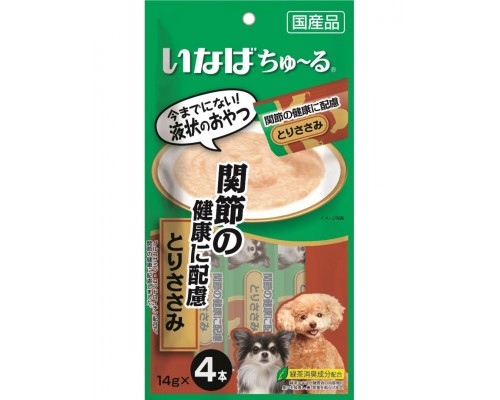 Лакомство для собак Inaba Churu Пюре для здоровья суставов, куриное филе