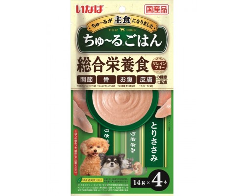 Лакомство для собак Inaba Churu Gohan Куриное филе, пюре