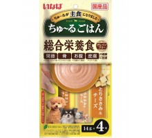 Лакомство для собак Inaba Churu Gohan Куриное филе с сыром, пюре