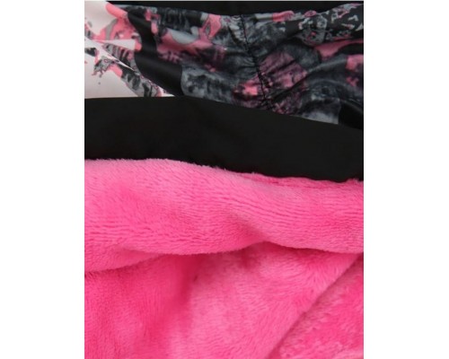 Комбинезон черно-розовый для девочек