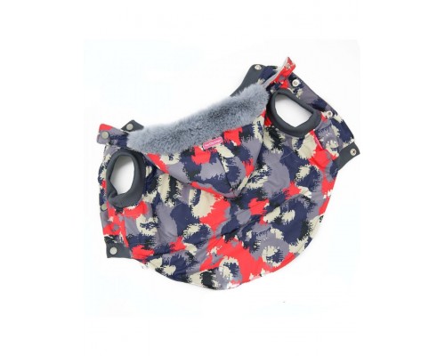 Куртка серо-красная, унисекс