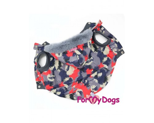 Куртка серо-красная, унисекс