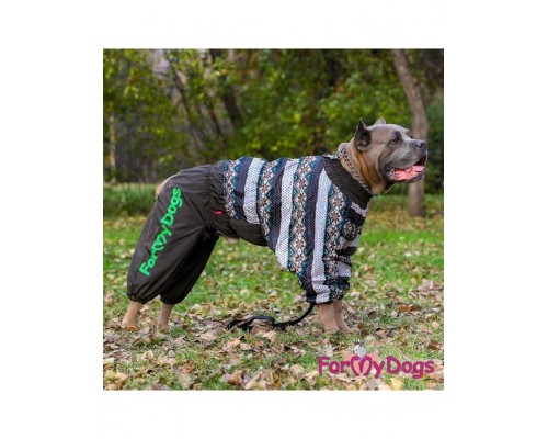 Комбинезон хаки с узорами для мальчиков крупных пород