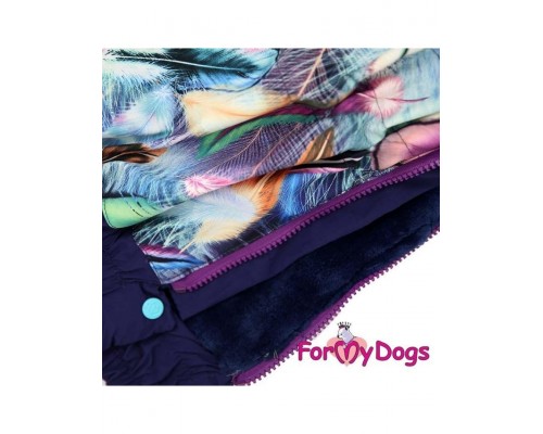 Комбинезон Пёрышки (фиолетовый) для мальчика