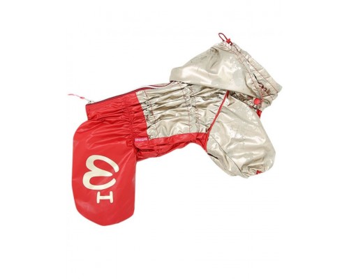 Дождевик красный/золото для девочек