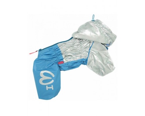 Дождевик голубой/серебро для мальчиков