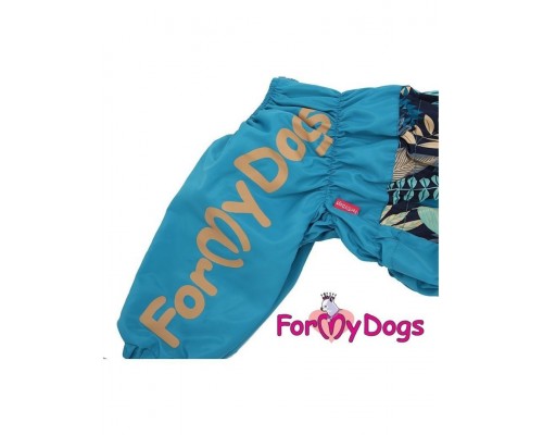 Дождевик ForMyDogs голубой на мальчиков