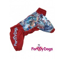 Дождевик голубой/бордо на девочек